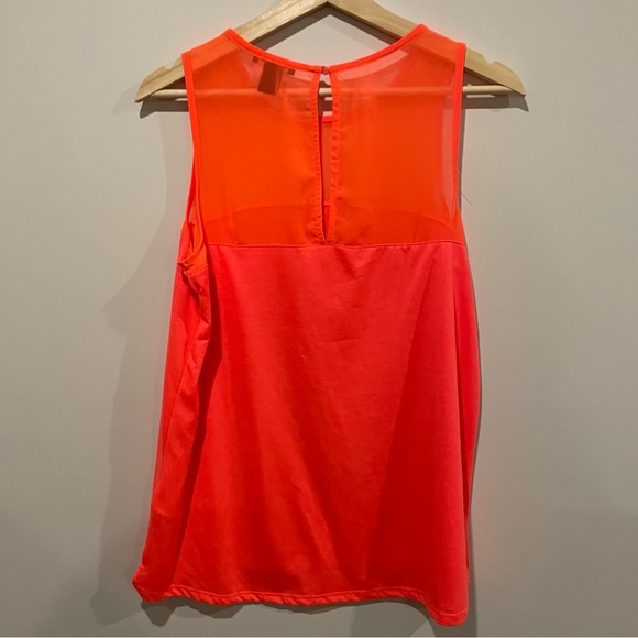 Coral Tank with Mesh Detail - Picture 3 of 3